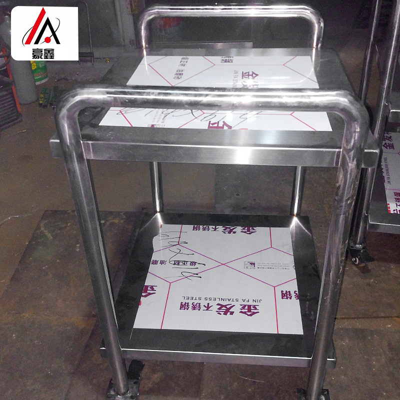 厂家直供不锈钢小推车 工地不锈钢平板手推车 多功能三层小推车