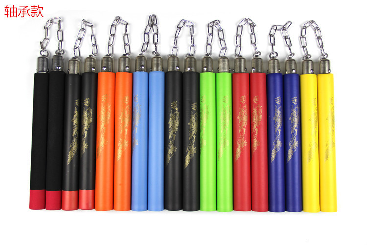 厂家直销 李小龙加厚海绵双截棍儿童表演双节棍 高级轴承款安全