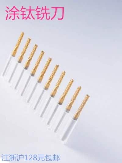 Вольфрамовая сталь с покрытием PCB фрезы монтажная плата Монтажная плата Гравировальный резак Гун фреза Кукуруза Концевая фреза Микро Гравировка