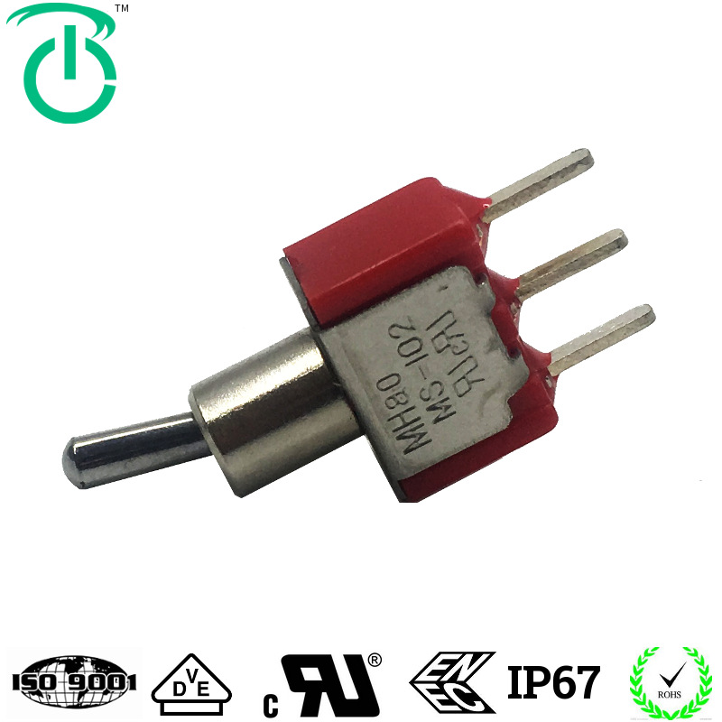  生产厂家带ULVDE认证单刀单掷两挡on-on钮子开关