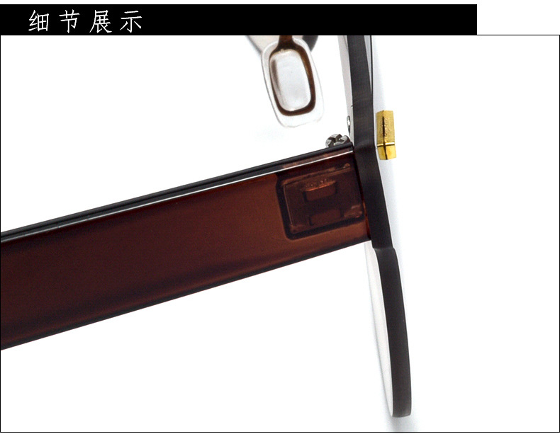 Neue Koreanische Einfache Stil Mode Big Frame Sonnenbrille display picture 4