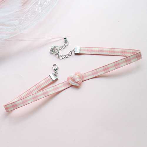 Collection 2 Days Korean New Fashion Jewelry Choker Necklace Lace Band Short Clavicle Chain Sweatshirt Chain Necklace