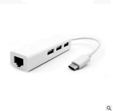USB 3.1 Type-C в сетевой концентратор 100 мегабайт без привода 2.0 HUB сетевая карта type-c в RJ45