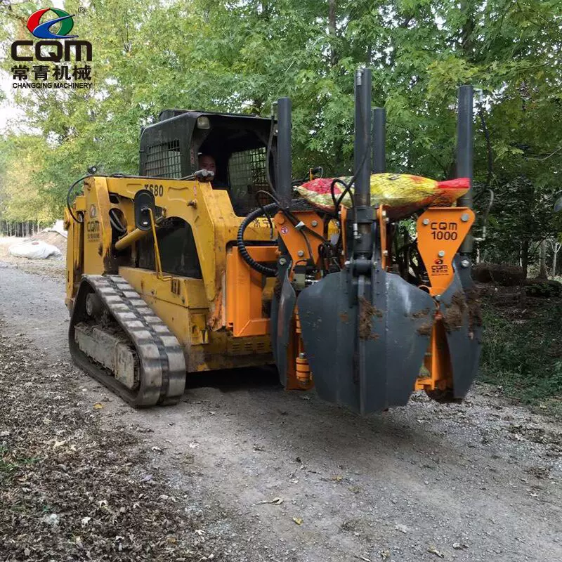 挖掘机带土球移树机械移树快的机器 抱树机起苗机 大型挖树坑机器