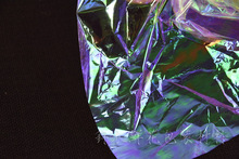 厂家直销锦衣彩虹渐变幻彩膜超薄透明玻璃鲜花包装材料包装纸