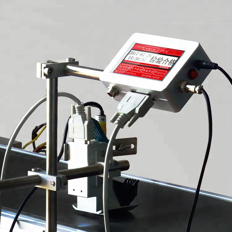 在线式智能喷码机 纸箱木工板PVC塑料 小型日期高解析喷码机
