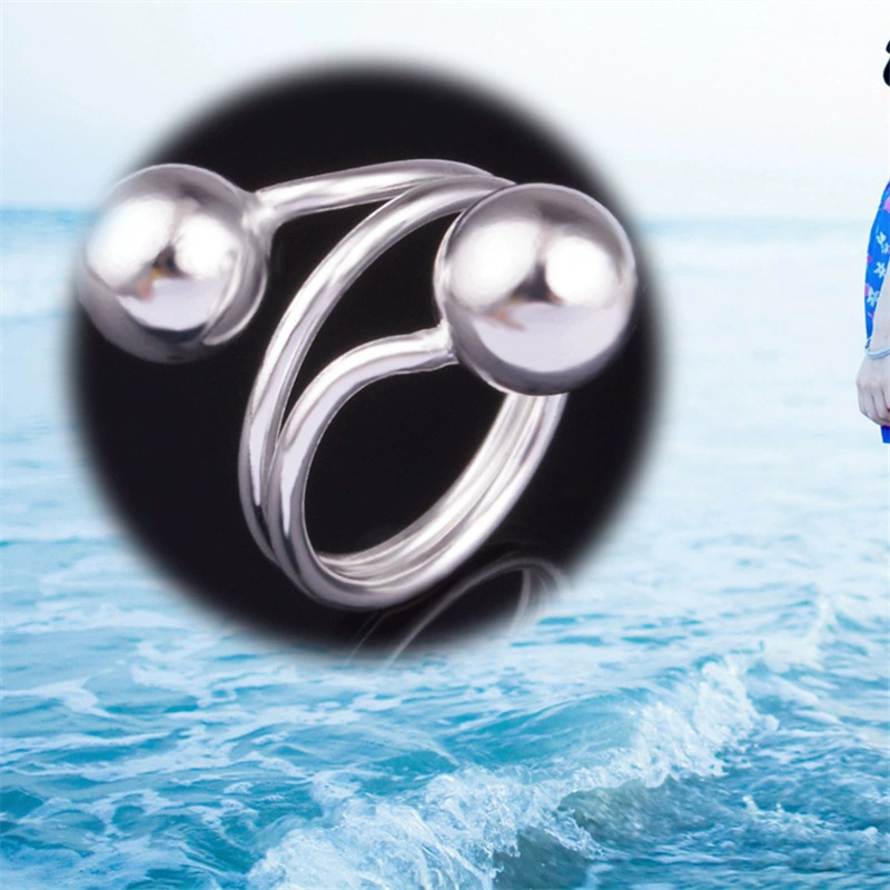 Мода простая атмосфера двойной мяч кольцо Европы и США новые властные открытия кольца производителей оптом