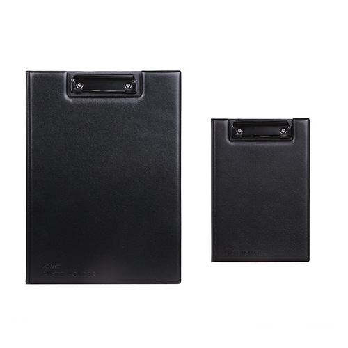 A4 writing board plywood PU leather board clip A5 hotel a la carte folding board clip file plywood wholesale supply
