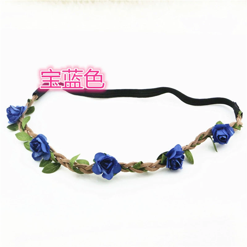 Hair accessory, beach headband for bride, Korean style, boho style, flowered