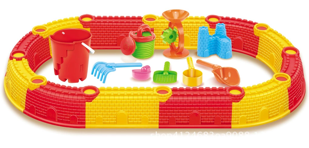 Детская пляжная игрушка, ограждение, игра с песком, лопатка для игры в воде, набор, песочные часы