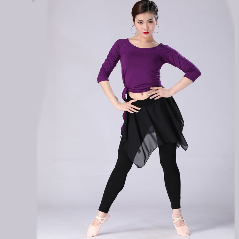 008 [7 포인트 슬리브] 다크 퍼플 샤프 코너 + 롱 거즈 팬츠