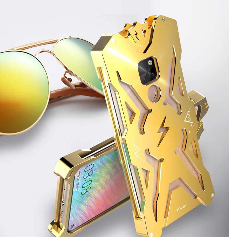 SIMON THOR Aviation Aluminum Alloy Shockproof Armor Metal Case Cover for Huawei Mate 20 Pro & Huawei Mate 20 X & Huawei Mate 20