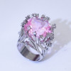 Stone inlay, ring with crystal, wish, European style