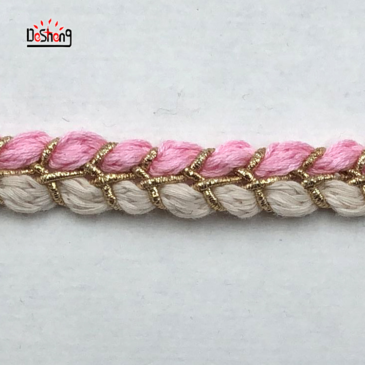 钩金辫子粉白