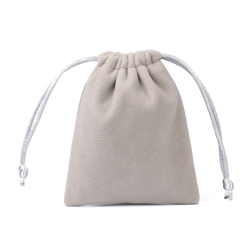 Simple Style Solid Color Cloth Drawstring Jewelry Packaging Bags 1 Piece display picture 6