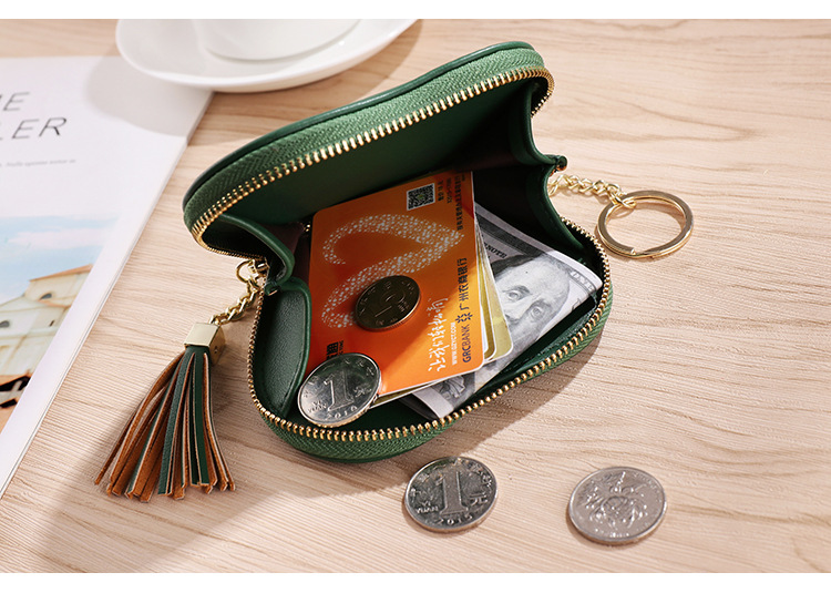 Women's Solid Color Pu Leather Zipper Coin Purses display picture 3