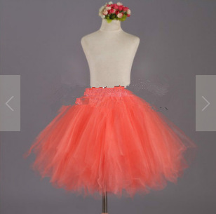 Candy color multi-color de media longitud pettiskirt estudio fotografía de la boda media-longitud pequeña falda de color de la falda de apoyo