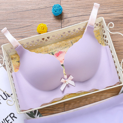 2020薄厚杯透气光面一片式无痕内衣大码无钢圈胸罩聚拢胸罩批发