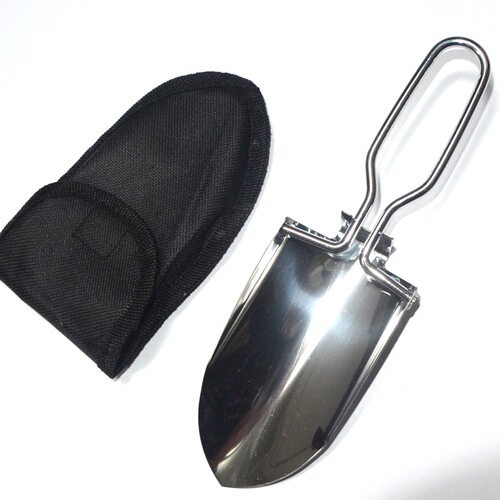 Portable stainless steel garden shovel, small foldable shovel, garden shovel, mini shovel, outdoor engineer shovel