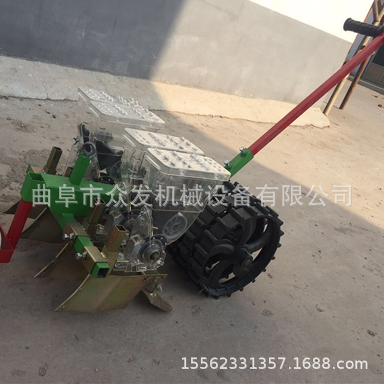 人力手推式播种机 辣椒育苗播种机 农用四行条播机