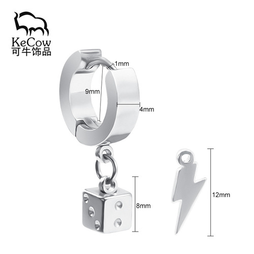 European and American fashion stainless steel earrings titanium steel earrings piercing jewelry earrings cross-border supply factory direct sales