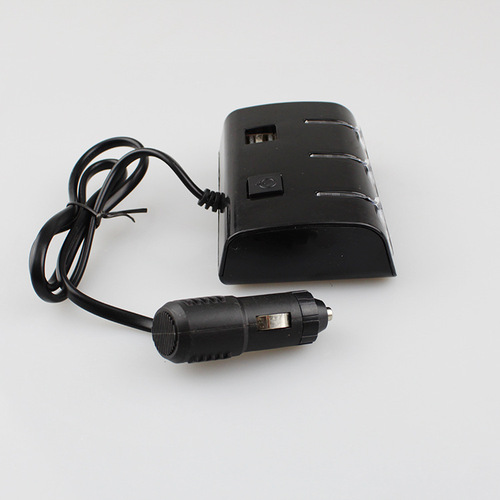 Auto supplies 1506 60W one-to-three car cigarette lighter with dual USB car charger universal power distributor