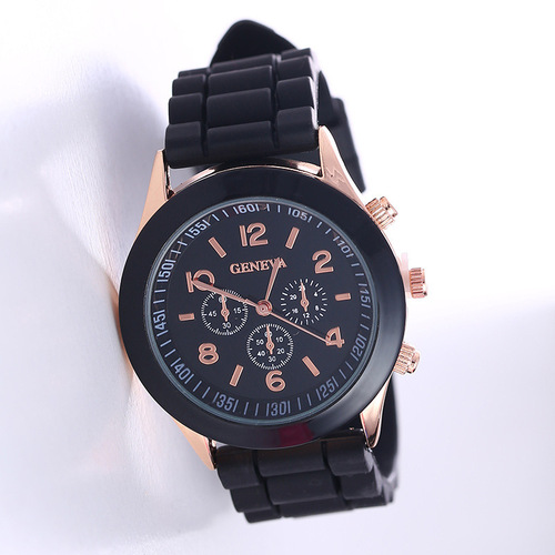 Geneva Silicone Women's Fashion Cute Colorful Jelly Student Couple Watches for Men