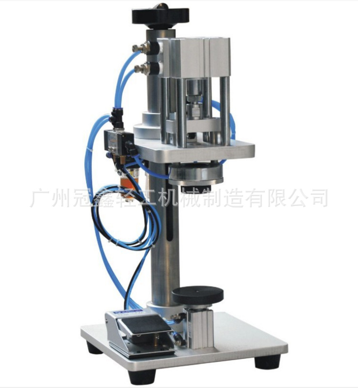 气动压盖机 香水抓口机泵头轧盖机 气动扎盖机 香水轧盖机