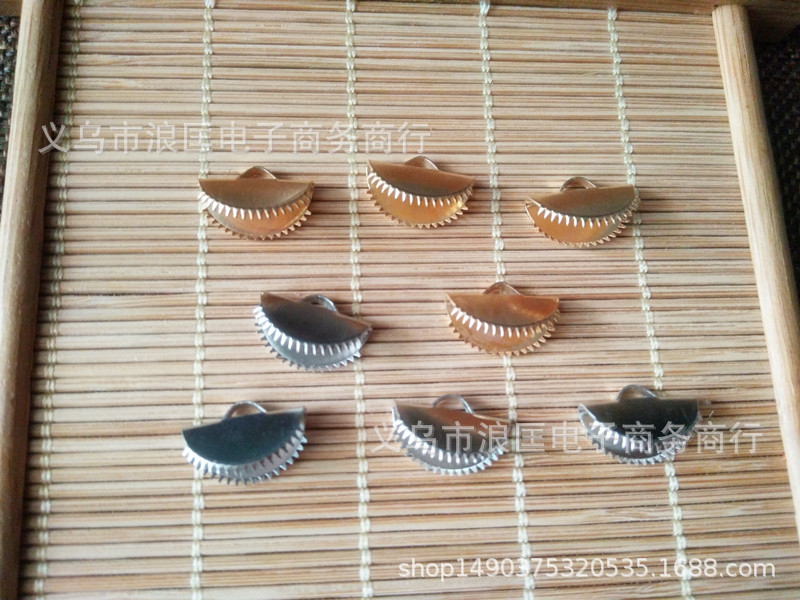DIY饰品配件 半圆形夹片 马仔扣  马夹扣 金属扣批发