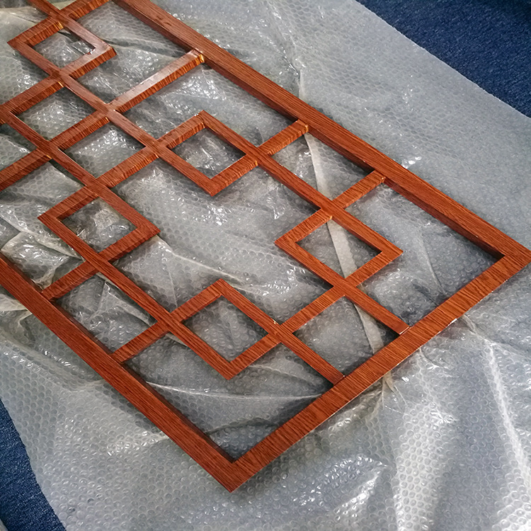 厂家直销写字楼屏风铝窗花【德普龙】铝合金中式花格 优质服务