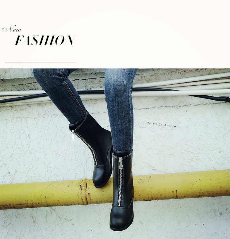 Bottes femme en PU artificiel - Ref 3355820 Image 16