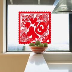 【J3001ds-J3012ds】 窗花  新年店鋪櫥窗玻璃門窗等靜音裝飾牆貼