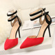 The 289-11 Europe and the United States the new 2019 summer lady high heel sandals to take sexy cat with women's shoes wholesale