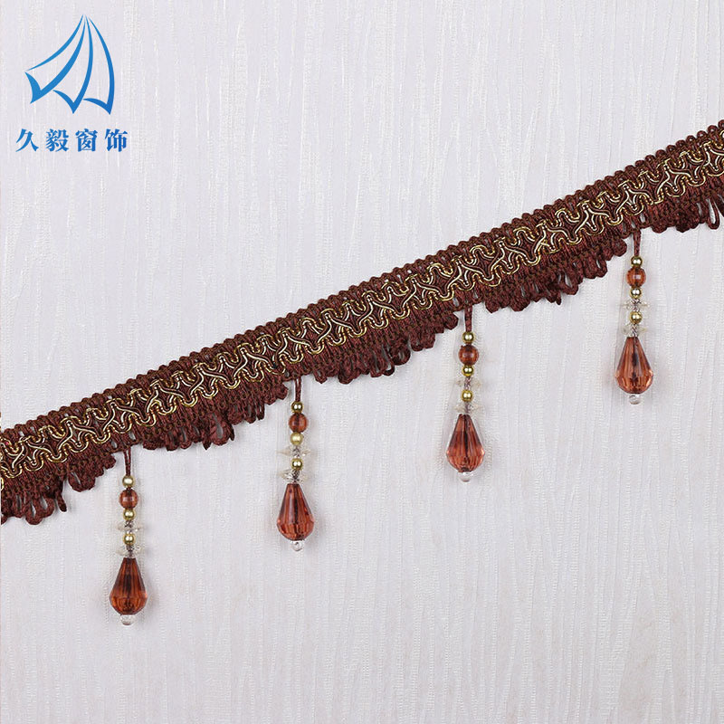 混批厂家直销窗帘大钻石珠子 窗帘花边 家纺配件批发零售