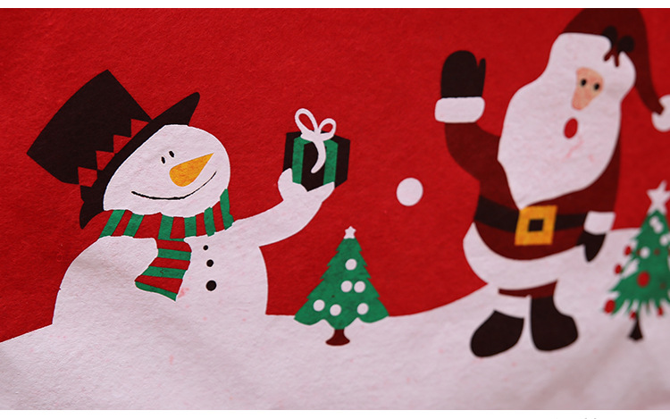 Christmas Christmas Tree Snowman Nonwoven Banquet Chair Cover display picture 4