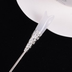 Lotus flower hairpin, court costume ancient hair accessory, versatile hair ornament with tassels, traditional Chinese style hairpin, hair accessory for updo, hairpin decoration