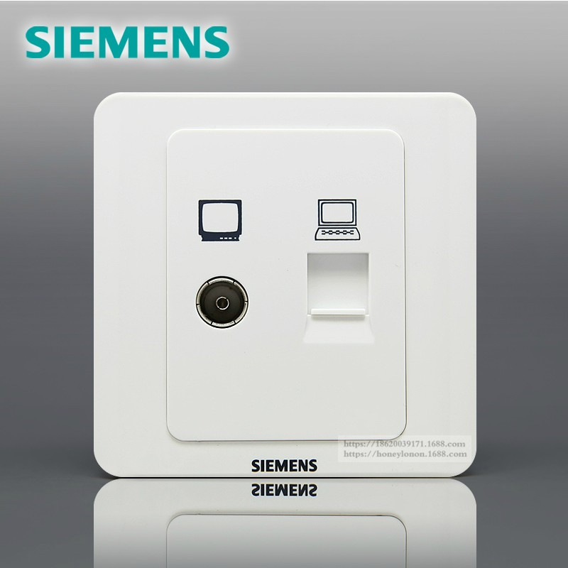 SIEMENS 西门子 远景 二位电脑电视插座(5-850MHz)5TG01161CC1