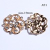 High -quality pearl flower plate diamond buckle exquisite rhinestone and alloy buckle handmade DIY hair accessories materials