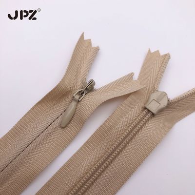 廠家批發3號尼龍隱形拉鏈布邊蕾絲 女裙抱枕靠墊被套家紡拉鏈現貨