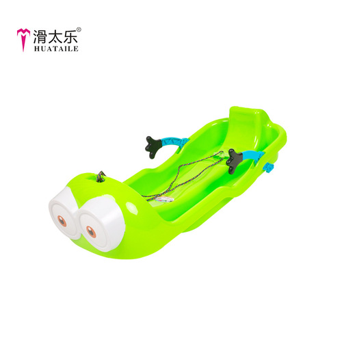 Haitaile Ski Board Thickened Children's Grass Board Double Person Sandboard Skiing Boat with Brake Ski Car Sled 