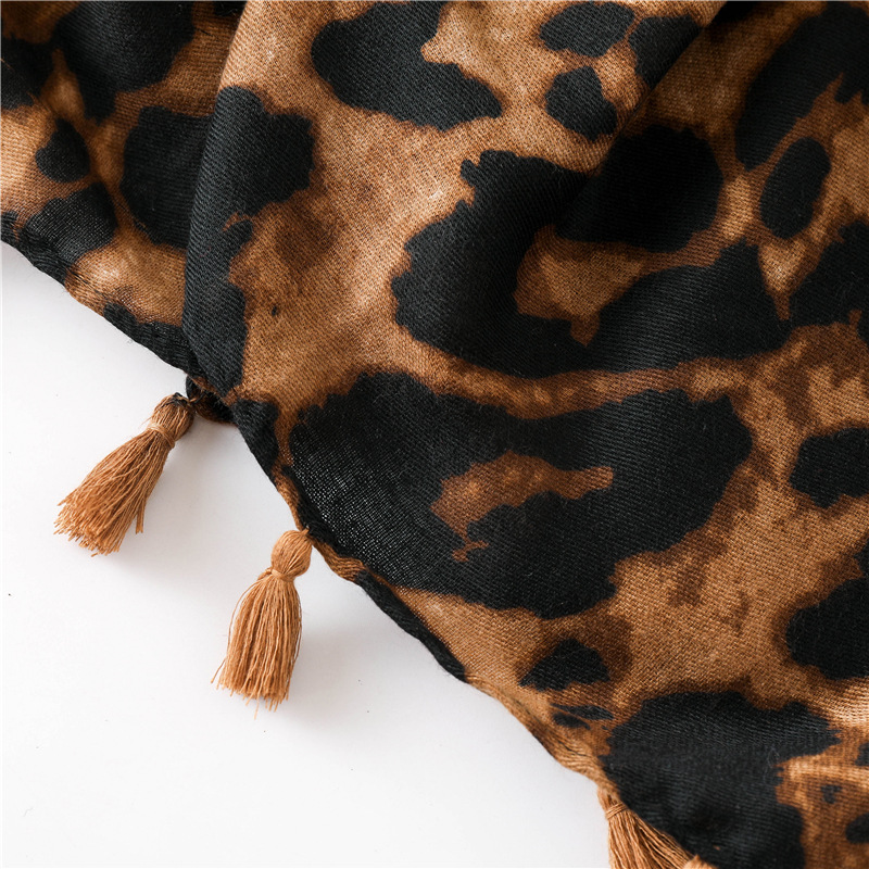 Leopard print sunscreen shawl cotton scarvespicture9
