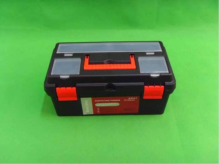厂家直供加厚16寸五金配件G559-3批发多功能双层手提塑料工具箱