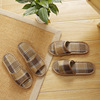 Slippers suitable for men and women for beloved indoor platform, cotton and linen