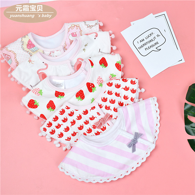 360度旋转围嘴纯棉儿童围嘴防水围兜口水巾多功能纱布口水巾 跨境|ru