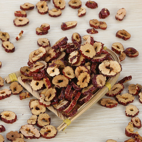 Factory Wholesale Medium-sized Jujube Rings for Tea, Stew, Congee Ingredients Low-Temperature Baked Xinjiang Jujube Slices Red Dates