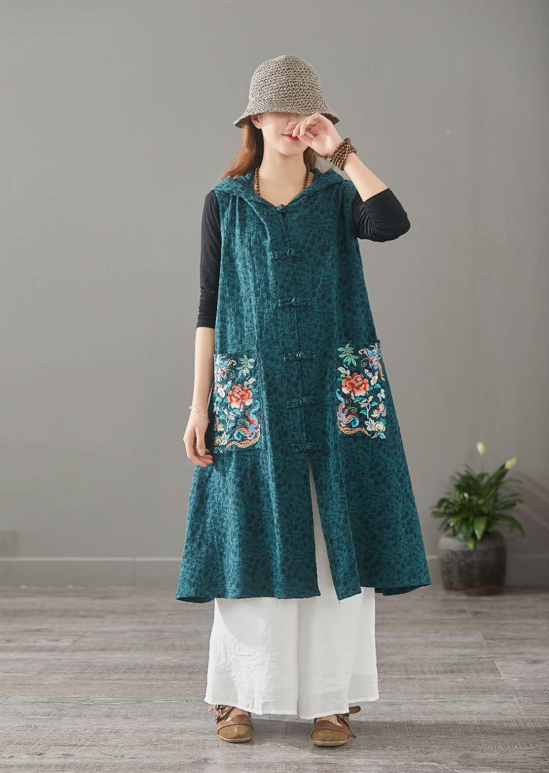 Gilet femme en Coton et lin - Ref 3316228 Image 23