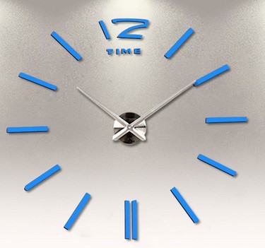 Reloj de pared de espejo EVA de gran tamaño, reloj silencioso de acrílico DIY de moda creativa, venta al por mayor en stock