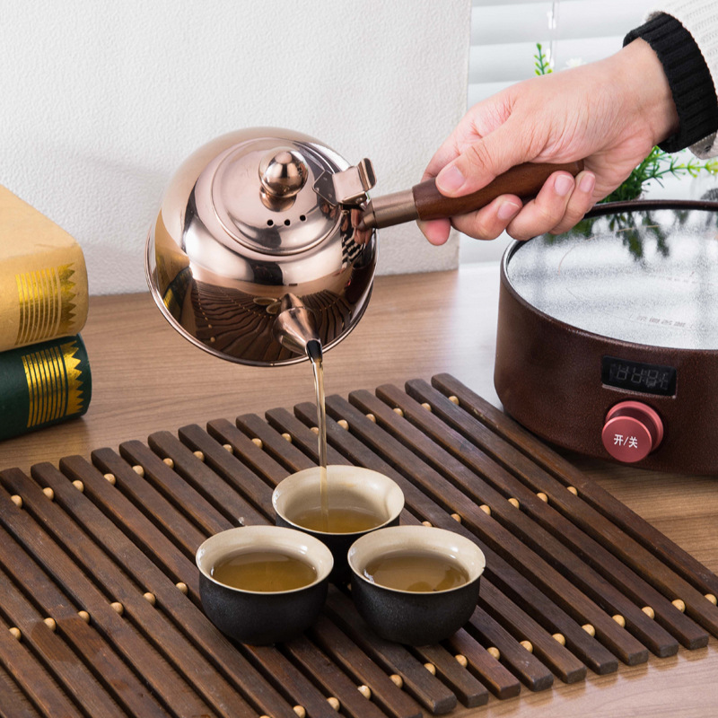 304不锈钢随心壶功夫茶具烧水壶电磁炉通用酒店侧把壶批发茶壶