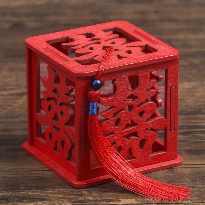 Китайский стиль свадьбы деревянные руки Подарочная коробка конфеты коробка полые свадебные конфеты коробка персонализированные творческие свадебные конфеты коробка