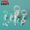 Copper circular connection Ends Copper ear Silver plated joint Line Terminal OT0.5-10 square O-